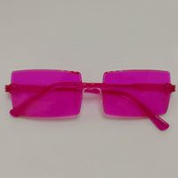 Simple Style Solid Color Pc Square Frameless Women's Sunglasses sku image 37