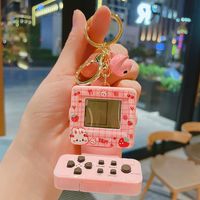 1 Piece Cute Game Console Metal Patchwork Women's Keychain main image 5