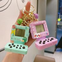 1 Piece Cute Game Console Metal Patchwork Women's Keychain main image 1