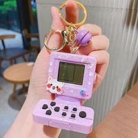 1 Piece Cute Game Console Metal Patchwork Women's Keychain sku image 4