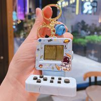 1 Piece Cute Game Console Metal Patchwork Women's Keychain sku image 2