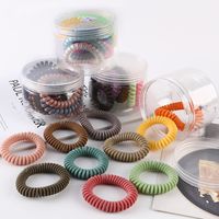Simple Style Solid Color Plastic Resin Handmade Hair Tie 1 Set main image 5