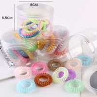 Simple Style Solid Color Plastic Resin Handmade Hair Tie 1 Set main image 1