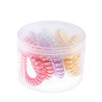 Simple Style Solid Color Plastic Resin Handmade Hair Tie 1 Set main image 2