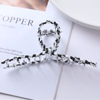 Simple Style Plaid Arylic Acetic Acid Sheets Metal Printing Hair Clip Hair Band Hair Claws 1 Piece sku image 17