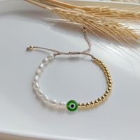 Moda Ojo Del Diablo Chapado En Oro Arcilla Suave Venta Al Por Mayor Pulsera sku image 3