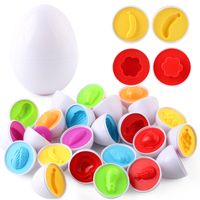 Early Education Patchwork Color Identification 12 Simulation Egg Toys main image 2