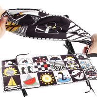 Infant Early Education Puzzle Cognitive Shape Animal Double-sided Black And White Cloth Book Toys main image 2