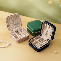 1 Piece Fashion Solid Color Velvet Jewelry Boxes sku image 1