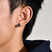 1 Piece Fashion Skull Stainless Steel Ear Studs main image 1