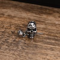 1 Piece Fashion Skull Stainless Steel Ear Studs main image 6