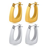 Fashion U Shape Stainless Steel Earrings 1 Pair main image 2