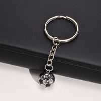 1 Piece Fashion Football Titanium Steel Unisex Keychain main image 2