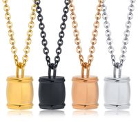 Simple Style Geometric Stainless Steel Pendant Necklace 1 Piece main image 1