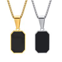 Simple Style Geometric Stainless Steel Polishing Women's Pendant Necklace main image 3