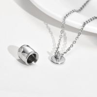 Simple Style Geometric Stainless Steel Pendant Necklace 1 Piece main image 3