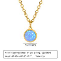 Fashion Geometric Titanium Steel Plating Pendant Necklace 1 Piece sku image 1