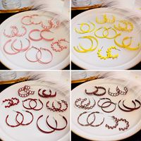 1 Pair Exaggerated C Shape Plating Iron Ear Studs main image 6