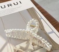 Fashion Geometric Resin Inlay Artificial Pearls Hair Claws sku image 13