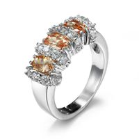 Fashion Geometric Copper Plating Zircon Rings 1 Piece sku image 7