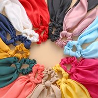 Simple Style Solid Color Cloth Ribbon Hair Tie 1 Piece main image 4