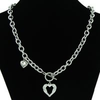 Fashion Heart Shape Titanium Steel Plating Women's Pendant Necklace main image 1