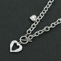 Fashion Heart Shape Titanium Steel Plating Women's Pendant Necklace main image 3