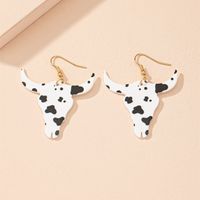 1 Pair Fashion Cows Arylic Women's Drop Earrings sku image 1