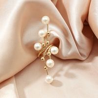 1 Piece Retro Geometric Alloy Plating Artificial Pearls Women's Open Ring main image 6