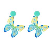 1 Par Moda Mariposa Arílico Mujeres Pendientes De Gota main image 2