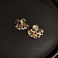 1 Pair Fashion Color Block Square Heart Shape Alloy Cloth Women's Earrings sku image 8