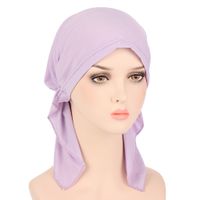 Women's Ethnic Style Solid Color Eaveless Beanie Hat main image 4