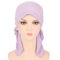 Women's Ethnic Style Solid Color Eaveless Beanie Hat main image 3