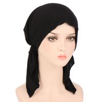 Women's Ethnic Style Solid Color Eaveless Beanie Hat sku image 4