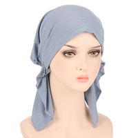 Women's Ethnic Style Solid Color Eaveless Beanie Hat sku image 1