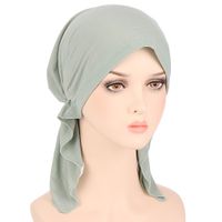 Women's Ethnic Style Solid Color Eaveless Beanie Hat sku image 8
