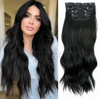 Women's Fashion Street High Temperature Wire Centre Parting Long Curly Hair Wigs main image 3
