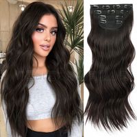 Women's Fashion Street High Temperature Wire Centre Parting Long Curly Hair Wigs sku image 1