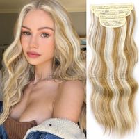 Women's Fashion Street High Temperature Wire Centre Parting Long Curly Hair Wigs sku image 13