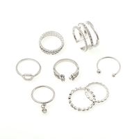 1 Set Fashion Round Alloy Plating Zircon Women's Open Ring main image 4