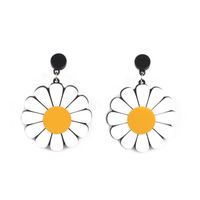 1 Pair Sweet Flower Arylic Women's Drop Earrings sku image 1