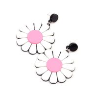 1 Pair Sweet Flower Arylic Women's Drop Earrings main image 2