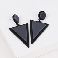 1 Pair Fashion Triangle Round Arylic Patchwork Women's Drop Earrings sku image 3