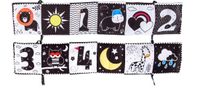Infant Early Education Puzzle Cognitive Shape Animal Double-sided Black And White Cloth Book Toys sku image 11