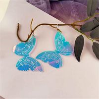 1 Pair Retro Butterfly Arylic Women's Drop Earrings main image 1