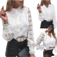 Women's Blouse Long Sleeve Blouses Patchwork Fashion Solid Color main image 6