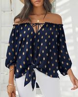 Women's Blouse Long Sleeve Blouses Patchwork Fashion Printing main image 2