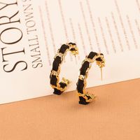 1 Pair Queen Simple Style Commute C Shape Alloy Ear Studs sku image 1
