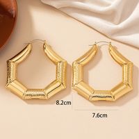 Wholesale Jewelry Exaggerated Solid Color Ferroalloy 14k Gold Plated Plating Earrings main image 5