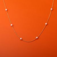 Simple Style Round Copper Plating 18k Gold Plated Necklace main image 1